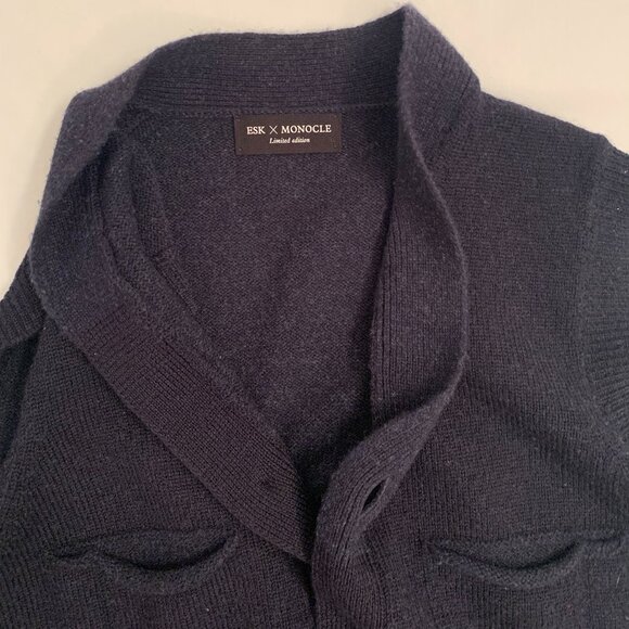 ESK X MONOCLE navy vest size S - Picture 4 of 6
